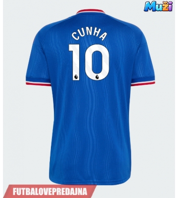 Lacne Muži Futbalové dres Manchester United Matheus Cunha #10 2026-27 Krátky Rukáv - Preč